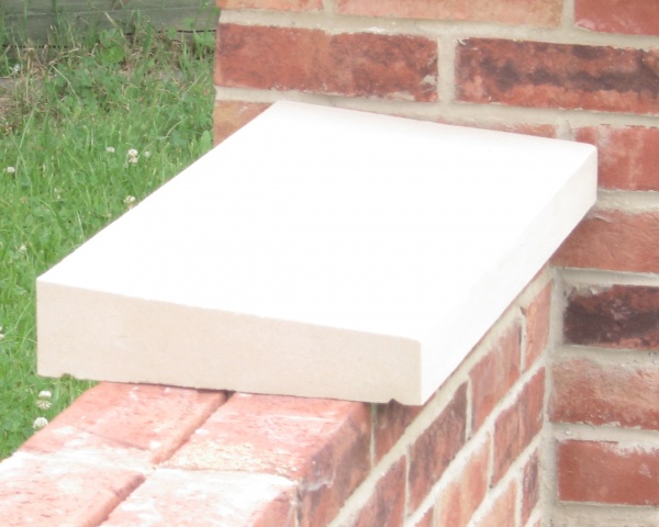 Twice weathered wall coping stones 