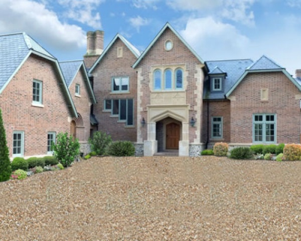 Grand House with Cast Stone