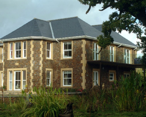 Grand House with Cast Stone