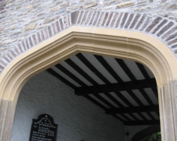 New & weathered cast stone